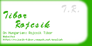 tibor rojcsik business card